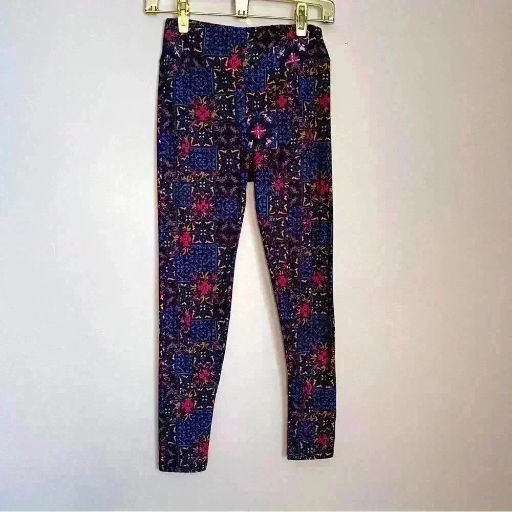Lularoe Leggings Geometric Pattern, OS, EUC